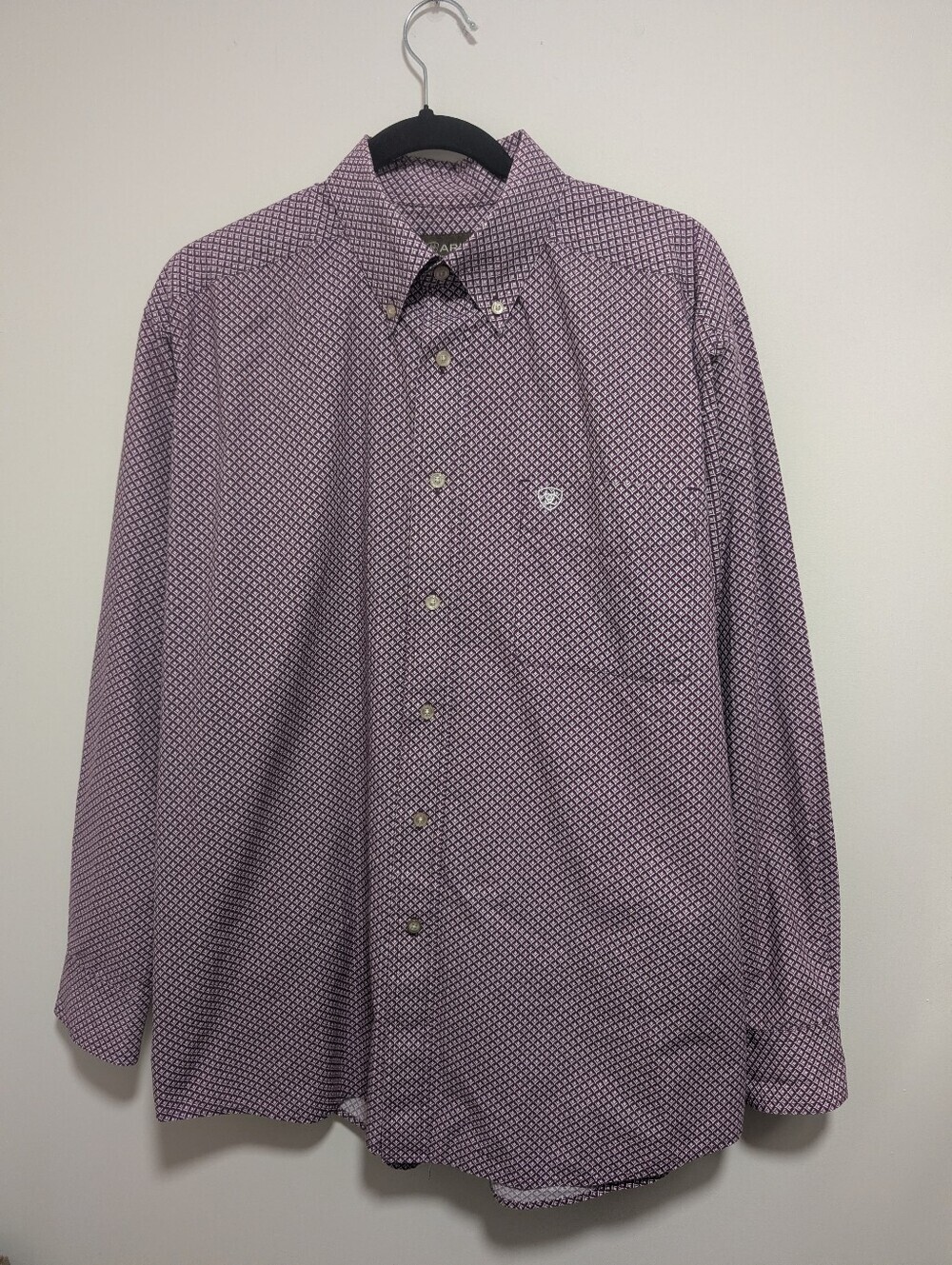 Ariat | Men's Flin Printed Shirt In Purple